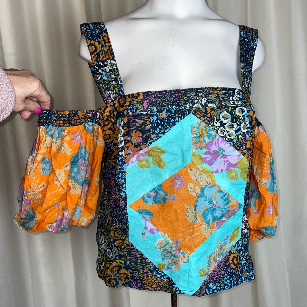 Love the Label cold shoulder boho blouse